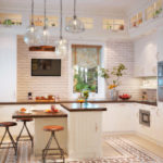 تصميم المطبخ في منزل خاص يحدد محيط الطراز الاسكندنافية