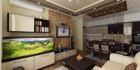 cuisine séjour 15 m2 intérieur design