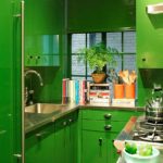 مطبخ أخضر صغير
