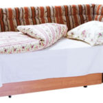 Canapé en textile avec couchette