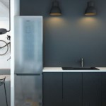 Gri minimalist mutfak mobilyaları