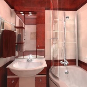 Panel evde modern banyo tasarımı