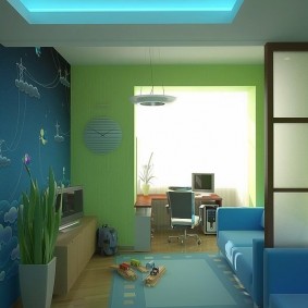Küçük bir çocuk için oda tasarımı