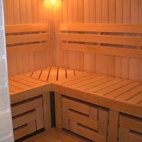 Fin saunası buhar odası tezgahı