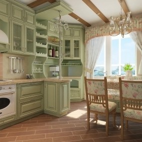 duvar kağıdı provence tarzı mutfak iç fotoğraf