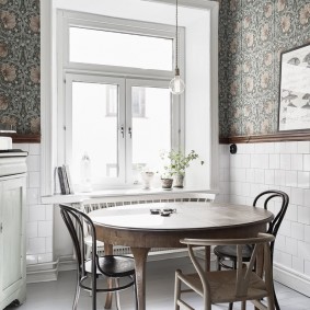 duvar kağıdı provence tarzı mutfak fotoğraf dekorasyon için