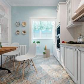Mutfak fotoğraf görünümleri için Provence tarzı duvar kağıdı